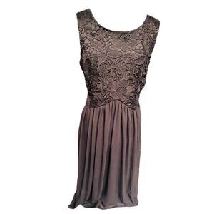 NWT Label any 5 Twelve Black Lace Sleeveless Dress Size 12